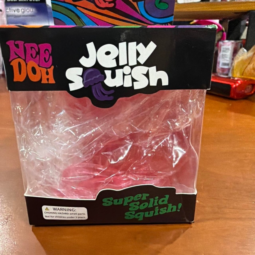 Nee Doh jelly squish pink & purple toy